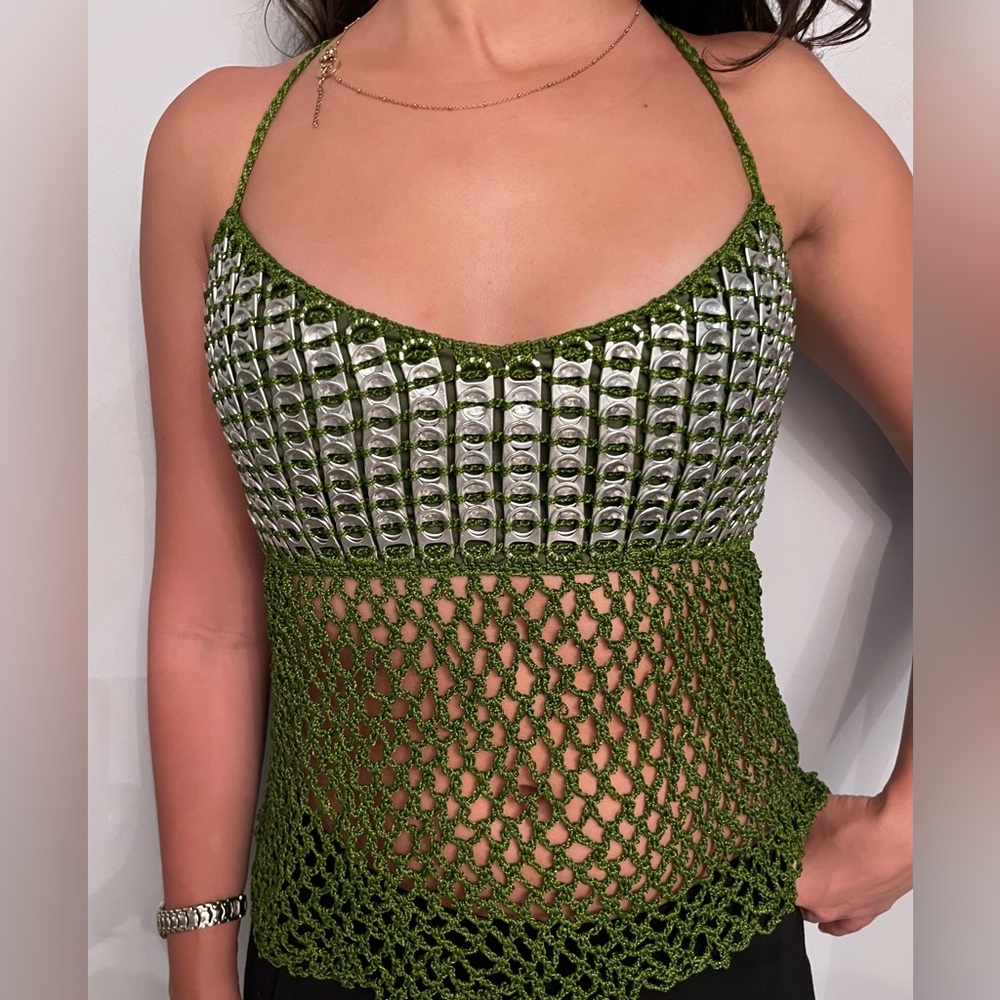 NO BRAND - CAN TAB CROCHET TOP